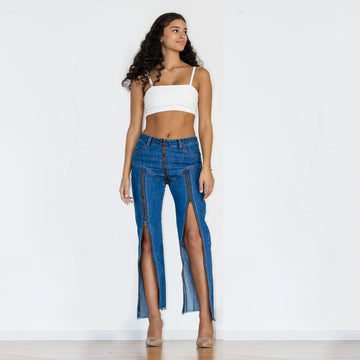 Shascullfites Melody Women Zipper Jeans